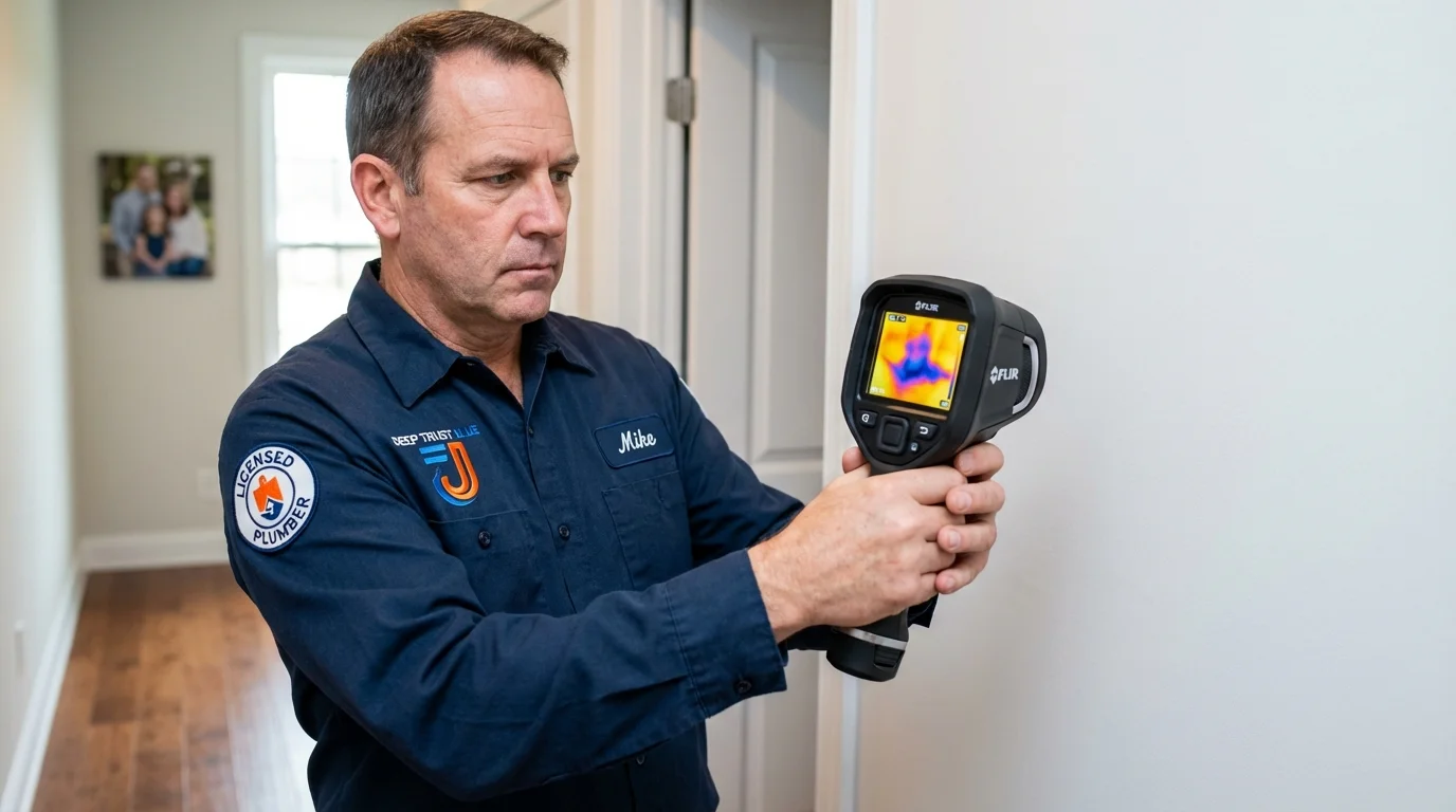 Thermal imaging leak detection by Johns Plumbing LLC in Canal Winchester
